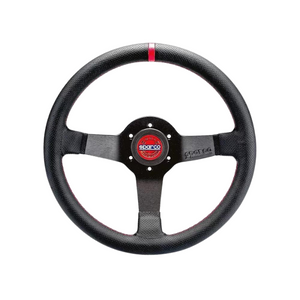 Sparco Steering Wheel R330 Champion Black Leather / Red Stiching