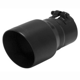 Exhaust Tip - 4" Angle Cut Black Ceramic Coating Fits 3" Tubing