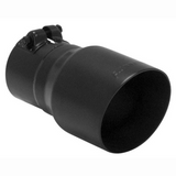 Exhaust Tip - 4" Angle Cut Black Ceramic Coating Fits 3" Tubing