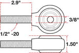 SPC 15744 - xAxis™ Rod End Ball Joint