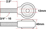 SPC 15752 - xAxis™ Rod End Ball Joint