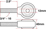 SPC 15753 - xAxis™ Rod End Ball Joint