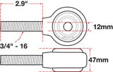 SPC 15768 - xAxis™ Rod End Ball Joint