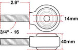 SPC 15784 - xAxis™ Rod End Ball Joint