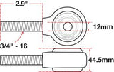 SPC 15792 - xAxis™ Rod End Ball Joint