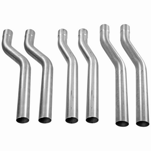 Exhaust S-Bend Assortment - 2.5" Tubing Various Offsets - Set of 6