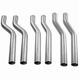 Exhaust S-Bend Assortment - 2.5" Tubing Various Offsets - Set of 6