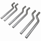 Exhaust S-Bend Assortment - 2.5" Tubing Various Offsets - Set of 6