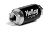 Holley Billet Fuel Filter - 100 GPH, 100 MIC, 3/8-NPT