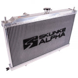 Alpha Series Full-Size Dual-Core Aluminum Radiator - 88-91 Honda Civic CRX