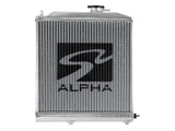 Alpha Series Half-Size Dual-Core Aluminum Radiator - 88-91 Honda Civic CRX