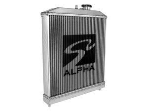 Alpha Series Half-Size Dual-Core Aluminum Radiator - 92-00 Honda Civic