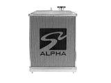 Alpha Series Half-Size Dual-Core Aluminum Radiator - 92-00 Honda Civic