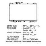 Acura TL 3.2L 07-08 OEM Plastic Radiator