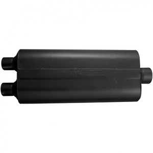 70 Series Chambered Muffler - 2.25" Inlet Dual/3" Outlet Centered