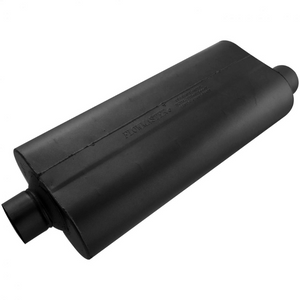 70 Series Chambered Muffler - 3" Inlet Centered/Outlet Offset