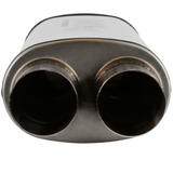 FlowFX Muffler 409SS - 3" Inlet Dual/Outlet Dual w/ X-Pipe