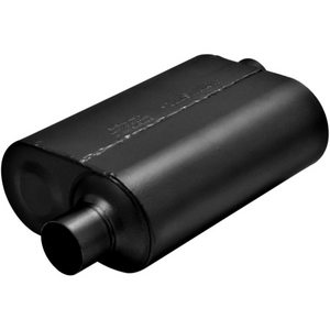 Super 40 Chambered Muffler 409S - 2.5" Inlet Offset/Outlet Offset