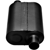 Super 40 Chambered Muffler 409S - 2.5" Inlet Offset/Outlet Offset