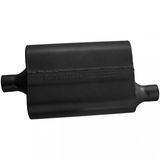 40 Series Delta Flow Chambered Muffler - 2" Inlet Centered/Outlet Offset