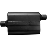 40 Series Delta Flow Chambered Muffler - 2.25" Inlet Centered/Outlet Offset