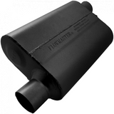 40 Series Delta Flow Chambered Muffler - 2.5" Inlet Offset/Outlet Offset