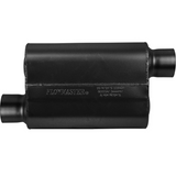 40 Series Delta Flow Chambered Muffler - 3" Inlet Offset/Outlet Offset