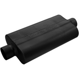 50 Series Delta Flow Chambered Muffler - 3" Inlet Centered/Outlet Offset