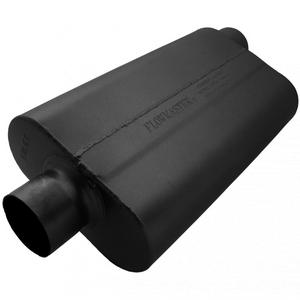 50 Series Delta Flow Chambered Muffler - 3" Inlet Centered/Outlet Offset