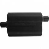 60 Series Delta Flow Chambered Muffler - 2.25" Inlet Centered/Outlet Offset