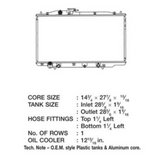 Honda Accord 3.0L 03-07 OEM Plastic Radiator