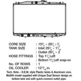 Acura TSX 2.4L 04-08 OEM Plastic Radiator
