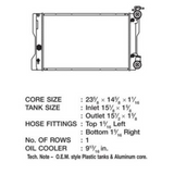 Toyota Corolla/Matrix 09-11 / Pontiac Vibe 09-10 OEM Plastic Radiator
