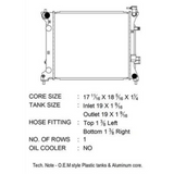 Hyundai Sonata 1.6L 15-19 OEM Plastic Radiator