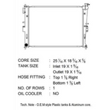 Hyundai Sonata 11-15 / Kia Optima 11-16 OEM Plastic Radiator