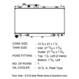 Subaru Legacy 3.6L 15-19 OEM Plastic Radiator
