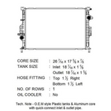 Ford Focus 2.0L 12-18 OEM Plastic Radiator