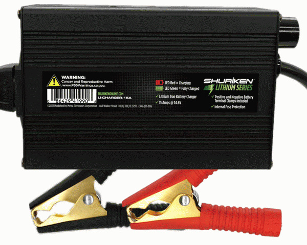 lithium battery charger 15 amp