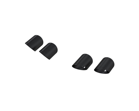 Ford Mustang 15+ Armor BLK Series - Quad Black-Coated Tips