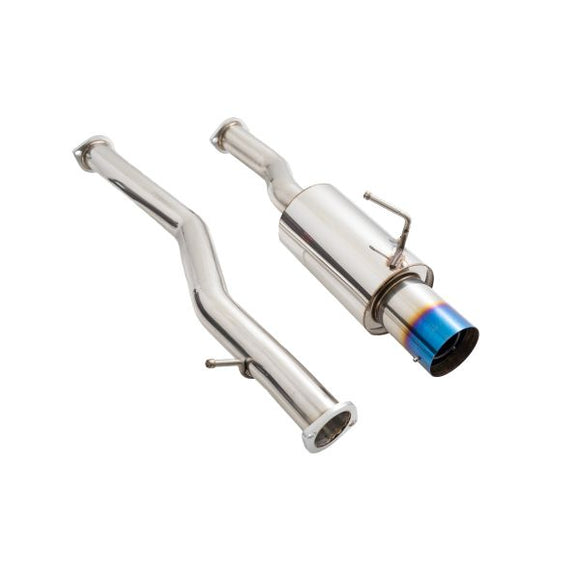 Infiniti G37 08-13 / Q60 14-15 (Coupe, RWD) Single Exit Cat-Back Exhaust System - Blue Tips