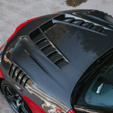 Toyota GR Supra 20+ TV-Style Double Sided Carbon Fiber Hood