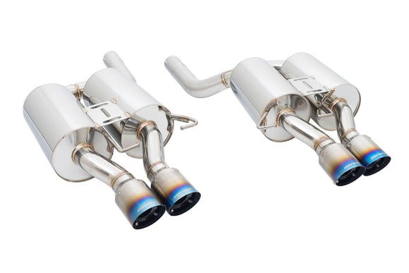 BMW E60 M5 05-10 Supremo Axle Back Exhaust System - Blue Titanium Tips