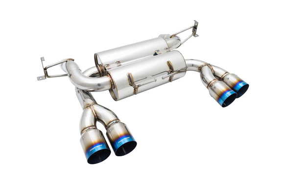 BMW E92 M3 08-13 Supremo Axle Back Exhaust System - Blue Titanium Tips