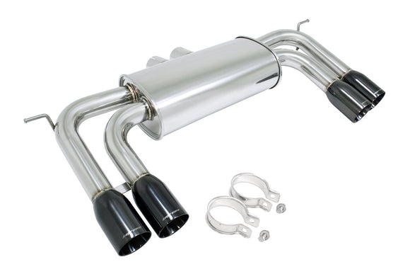 BMW X5M 10-13 / X6M 10-14 (Excludes Regular X5) Supremo Axle Back Exhaust System - Black Chrome Rolled Tips