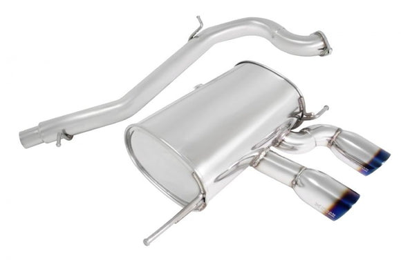 Volkswagen Golf R 2.0 12-13 Turbo Type Cat-Back Exhaust - Burnt Rolled Tips