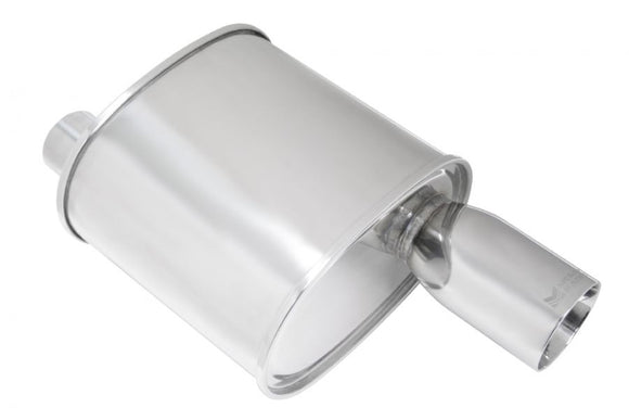 Universal Exhaust F-RT Muffler Single Stainless Roll Tips