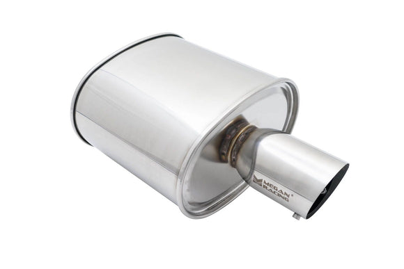 Universal Exhaust M-OE Muffler Silver Chrome Finish