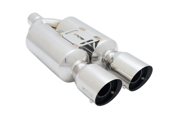 Universal Exhaust M-RS Muffler Silver Chrome Finish