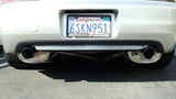 Universal Exhaust M-VO Turbo Muffler Rolled Blue Tips