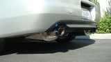 Universal Exhaust M-VO Turbo Muffler Rolled Blue Tips